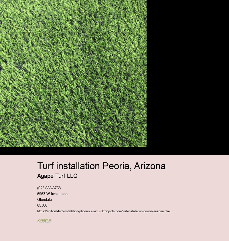 turf installation Peoria, Arizona